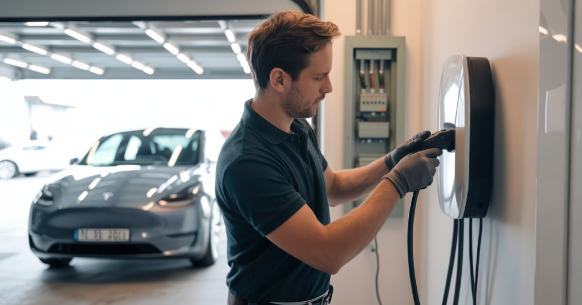 full turnkey EV charger installation process